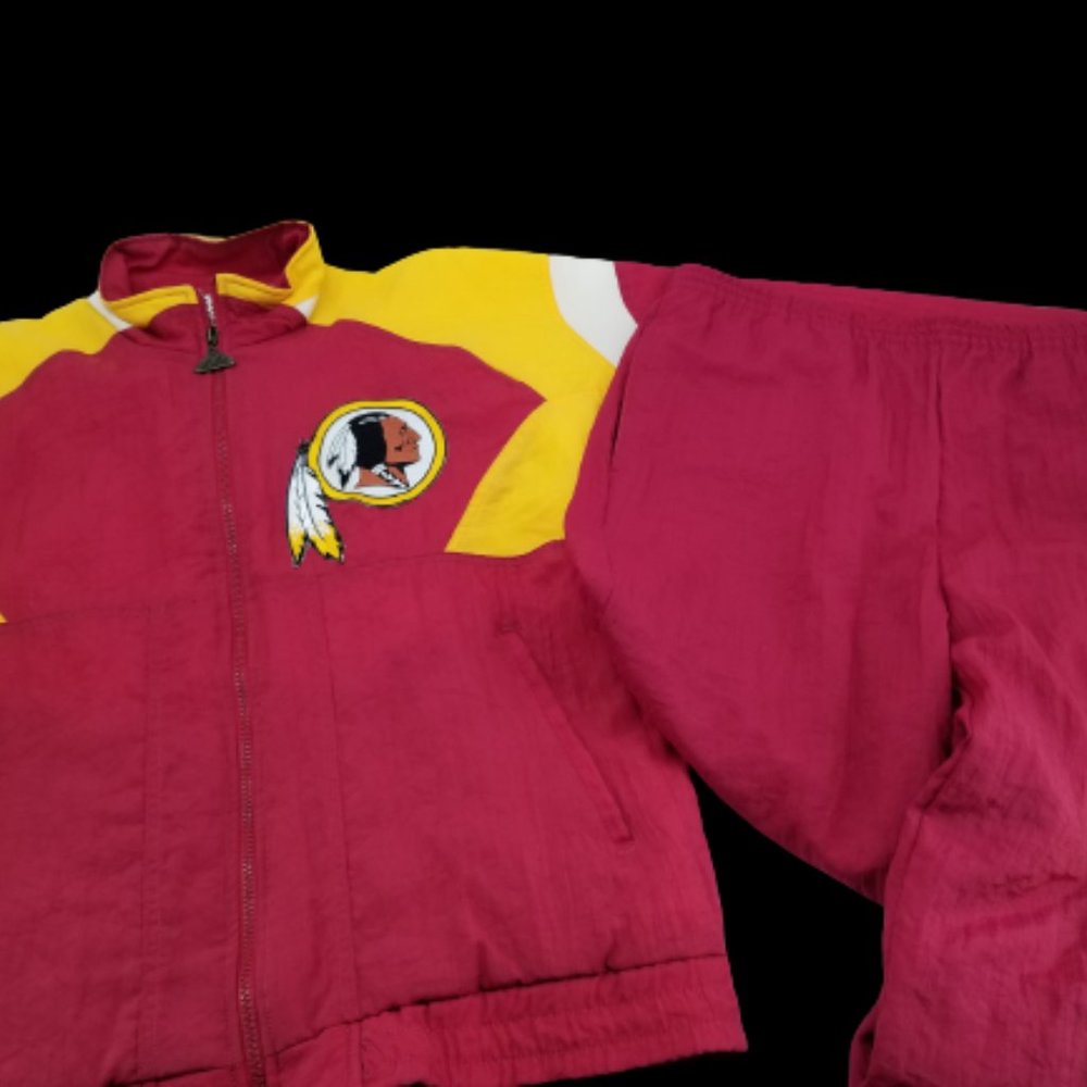 Vintage 90s Washington Redskins Apex One Jacket/Pants Puffer  NFL  Zip Sz S/M